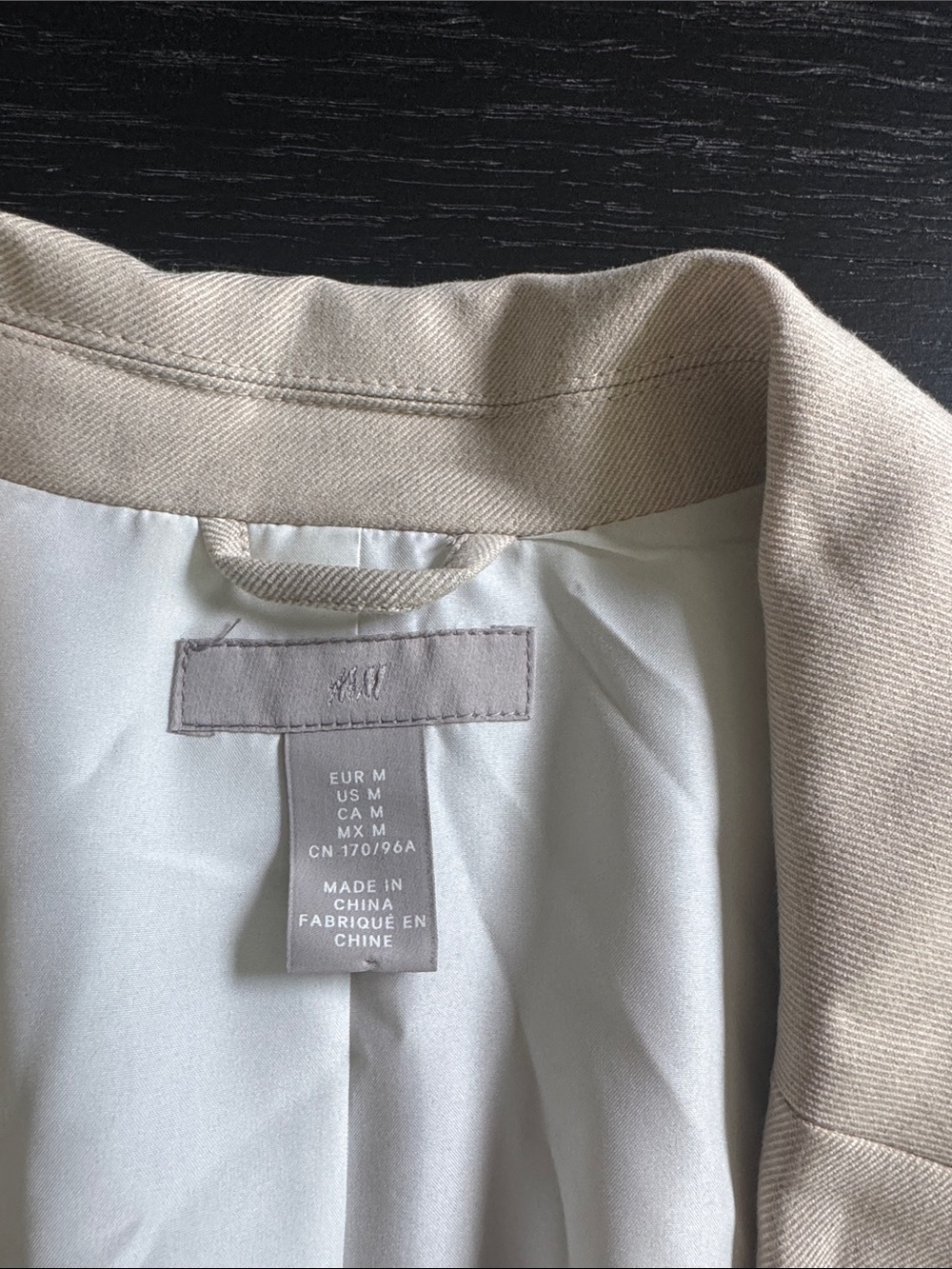 H&M Light Beige Longline Open Blazer - Picture 2 of 5